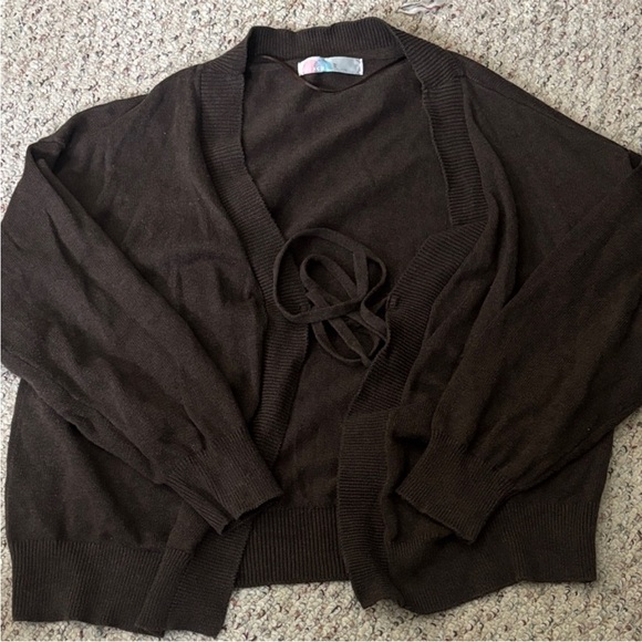 Free People beach Brown Cardigan Set XL - Picture 3 of 9